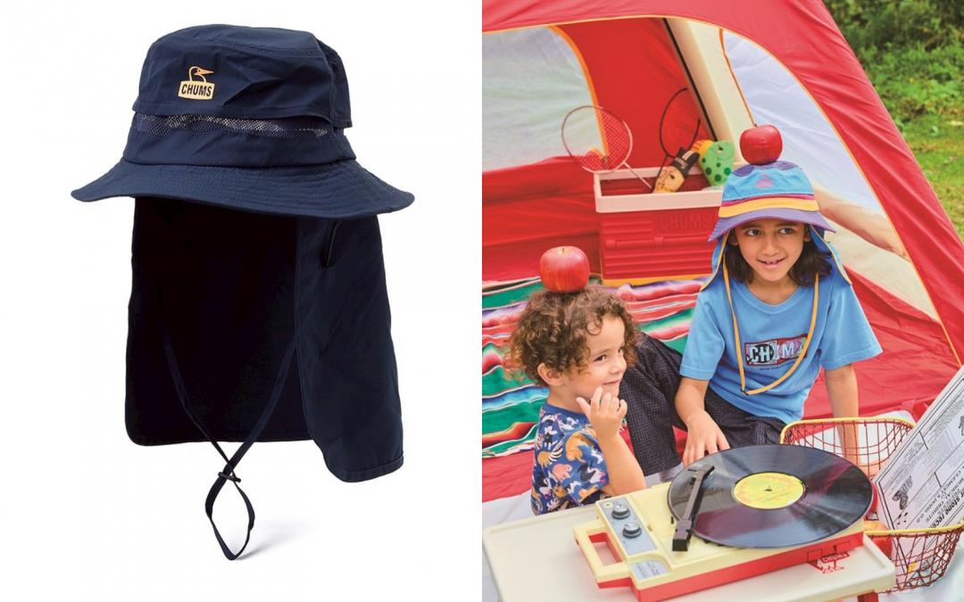 （左起）Sunshade Hat成人款戶外帽，售價NT$1,680元；Kids Sunshade Hat童款戶外帽，售價NT$1,480元。