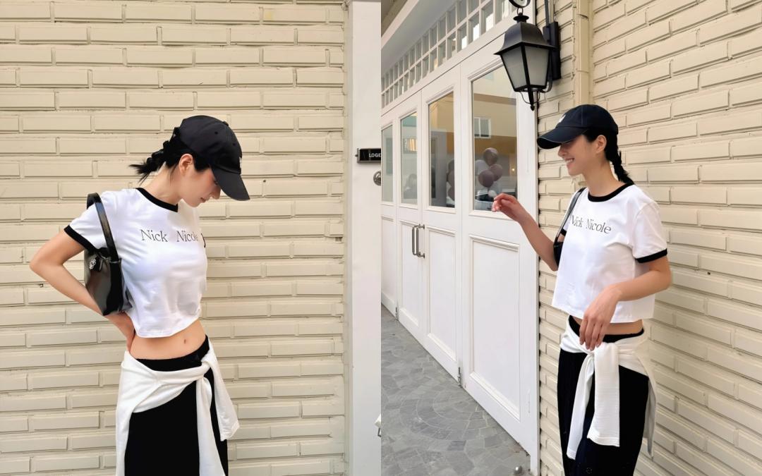 有了義氣相挺的金主爸爸，徐睿知私下也常穿NICK NICOLE趴趴走，化身街頭型女。
