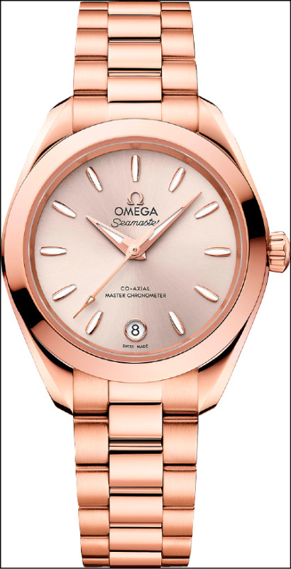 Aqua Terra系列30毫米18K Sedna™金款，1,018,000元。