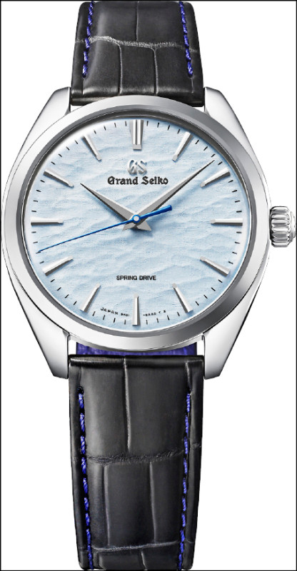 Grand Seiko SBGY007錶款，錶盤紋路有如結冰湖面，242,000元。