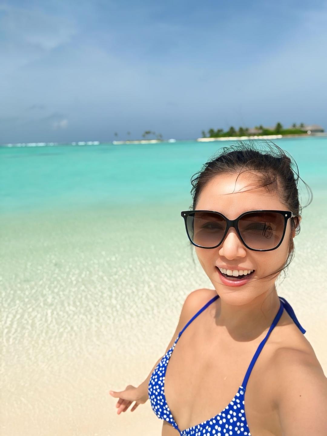 林心如換上比基尼藏不住好身材。