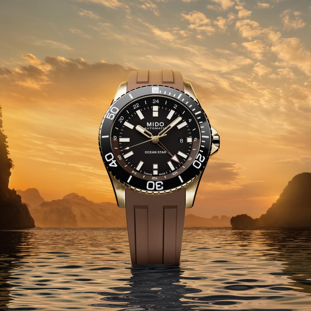 MIDO Ocean Star GMT腕錶，46,000元。