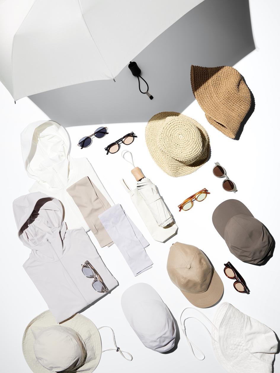 UNIQLO推出的各式配件，讓夏日防曬更完整。