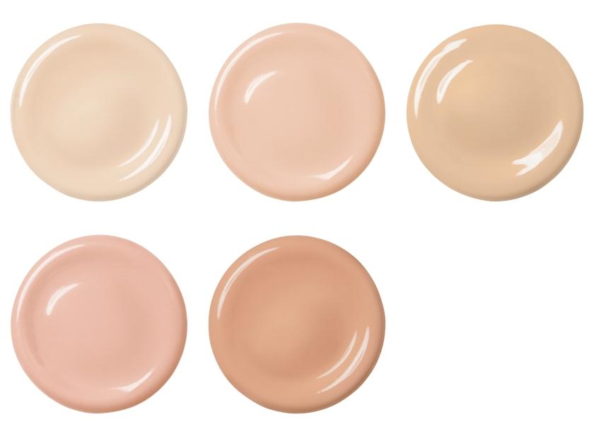 Neutral中性色調，上排左起：2N、4N、7N、10N、12N。