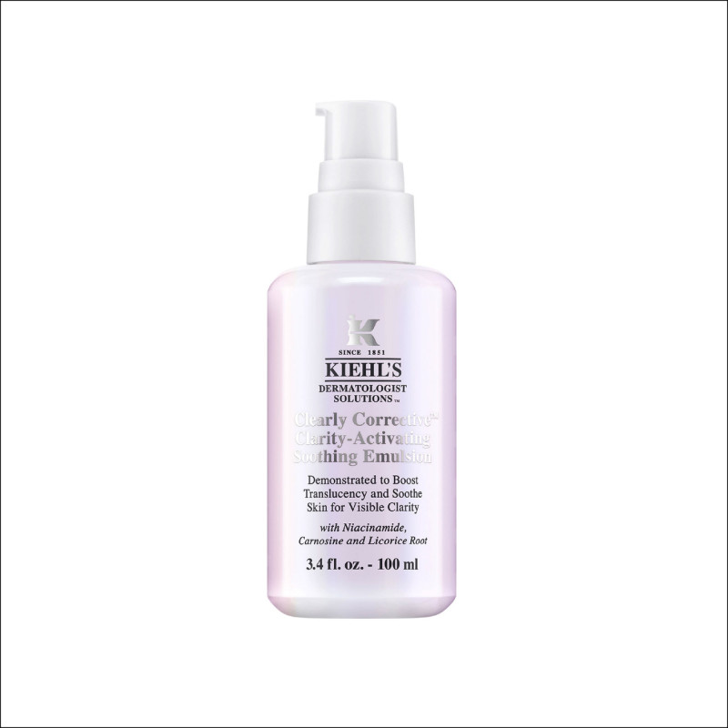 Kiehl’s契爾氏激光精華彈潤美白乳液，100ml／2,900元，標榜一瓶改善黯沉、粗糙、膠原蛋白流失等肌膚問題。