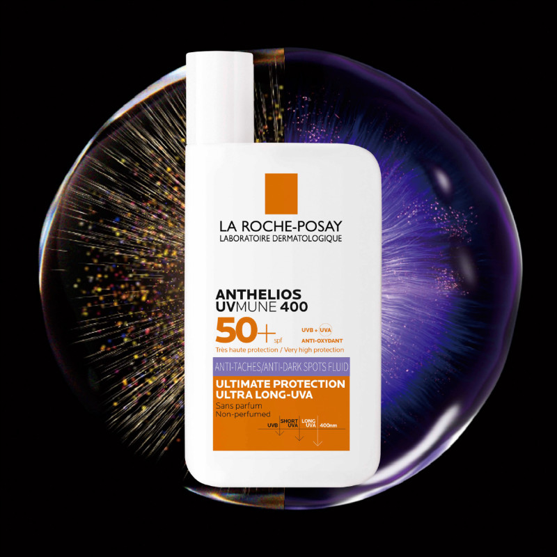 La Roche-Posay安得利淡斑，夏卡防曬液SPF50+／PA++++，50ml／990元，集結淡斑美白科技，針對極長波UVA及全UV光傷害進行防護。