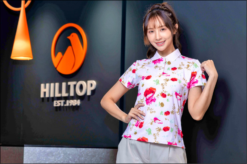 女裝抗菌抗UV吸濕快乾印花POLO衫，1,780元。