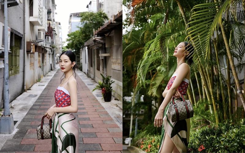 纖細好身材、若隱若現的美腿，可見曾之喬身材可說完全回到懷孕前。（翻攝自instagram）