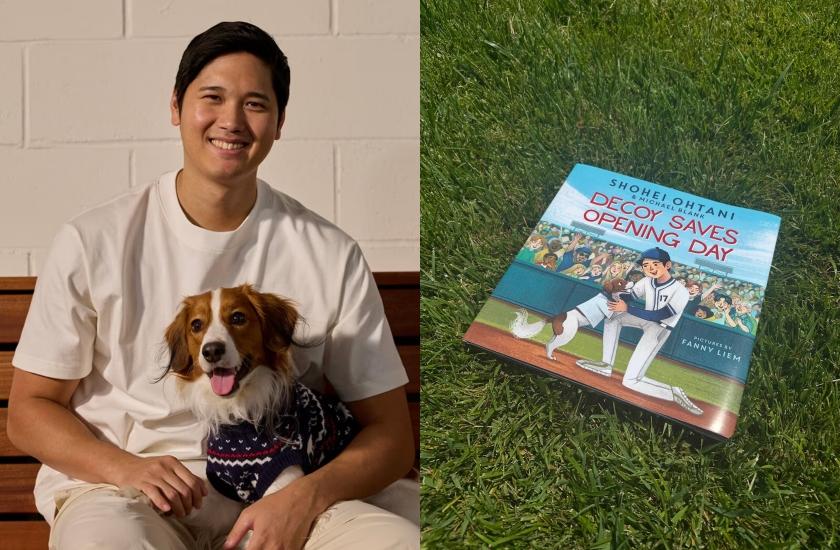 大谷翔平以愛犬Decoy為題材出繪本，將用來幫助動物救援相關的非營利機構。