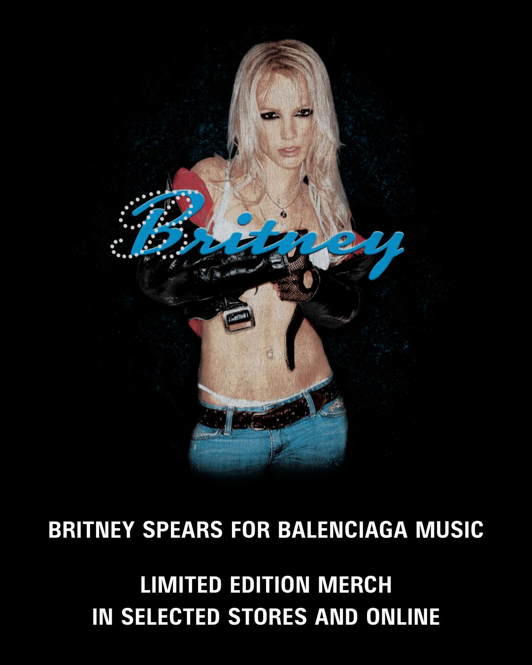 小甜甜布蘭妮（Britney Spears）不久前攜手Balenciaga推出限量音樂合作膠囊系列，以超低腰辣妹風格照作為系列重要視覺。