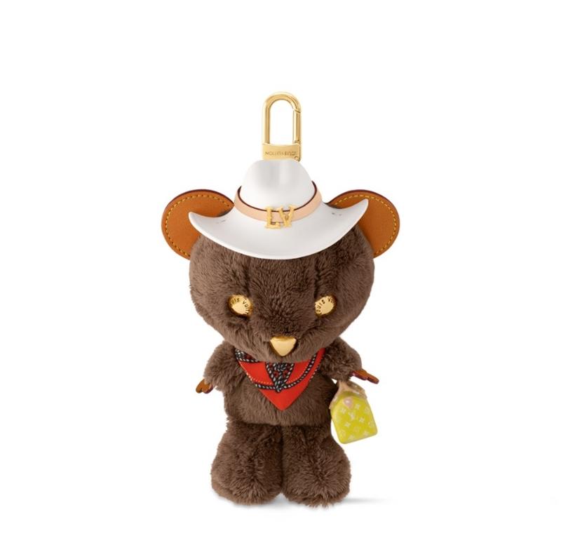 LV Louis Bear 包包吊飾，西部牛仔，41,100元。（Louis Vuitton提供）