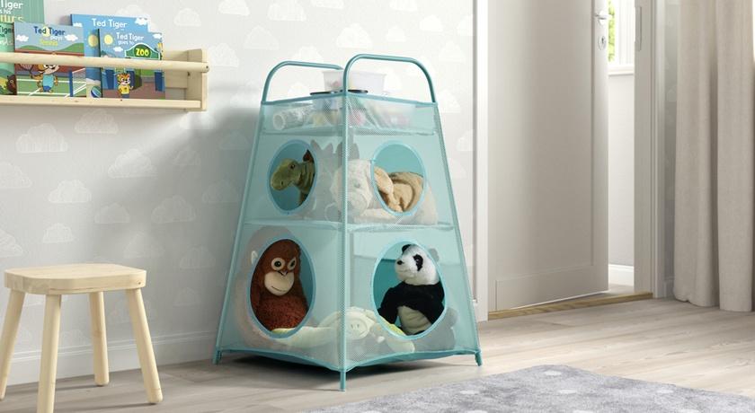 IKEA這款收納籃透明分隔什麼都能裝！還能充當成小孩玩具 根本爸媽救星