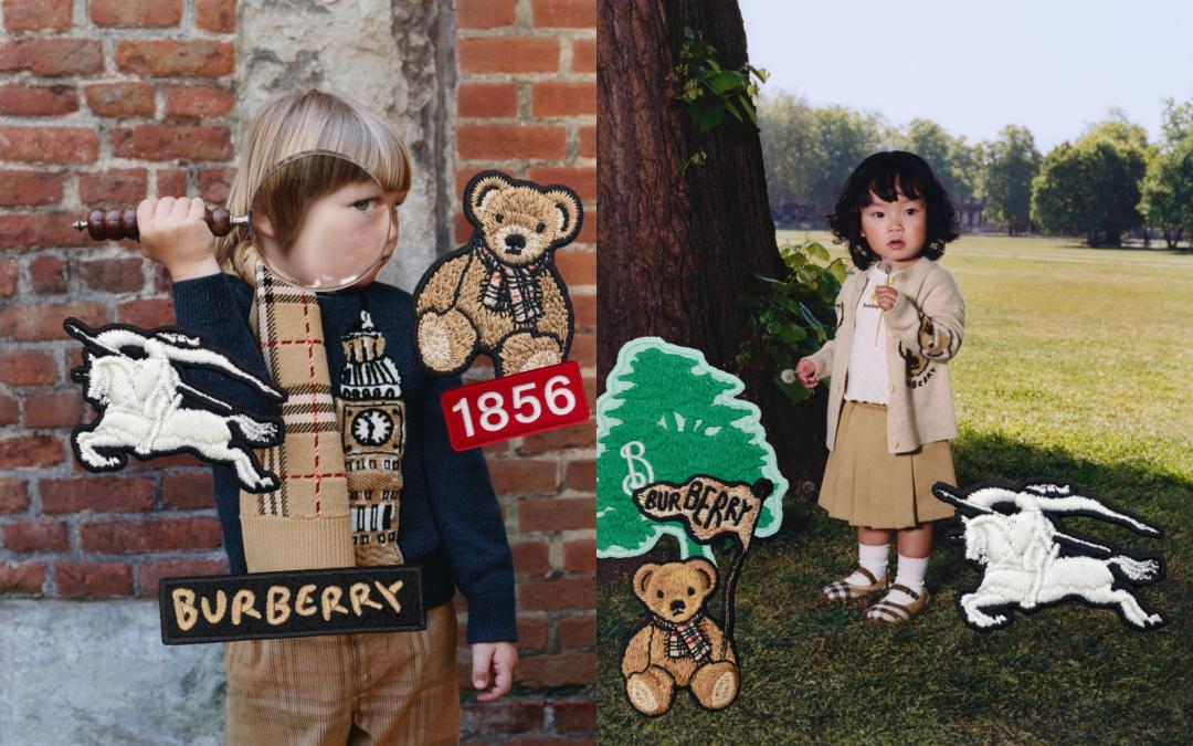 BURBERRY經典元素被縮小，時髦依舊、可愛感翻倍。