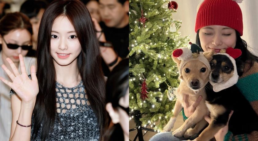 子瑜從小家裡就有養狗，是演藝圈的愛狗一族，到韓國拚事業後也領養兩隻狗。