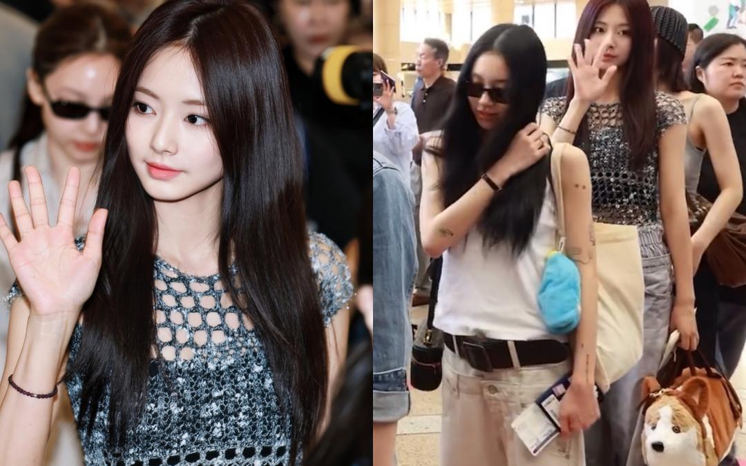 子瑜今日現身仁川機場，身旁出現新的「柯基」陪伴，讓全場看傻眼。