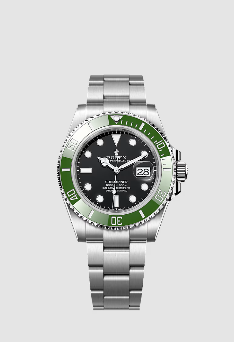 勞力士Oyster Perpetual Submariner Date腕錶蠔式鋼款，41毫米錶殼、防水300米。(勞力士提供)