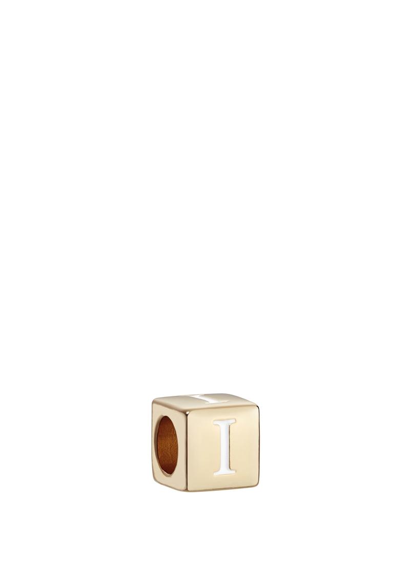 D-Dice香檳色漆面I字母骰子吊飾，1,950元。（Dior提供）