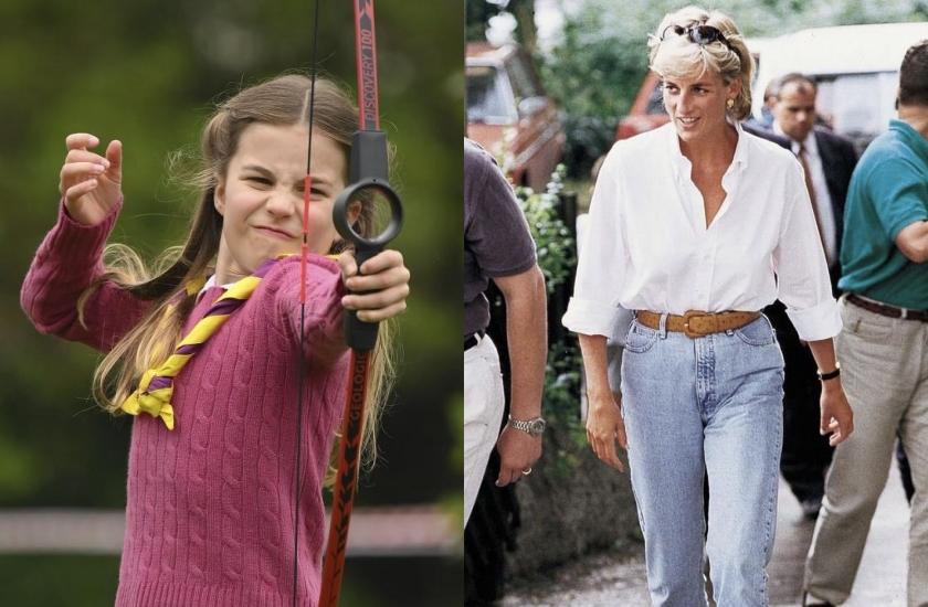 黛妃的好身手，連孫女夏綠蒂公主都深受影響。