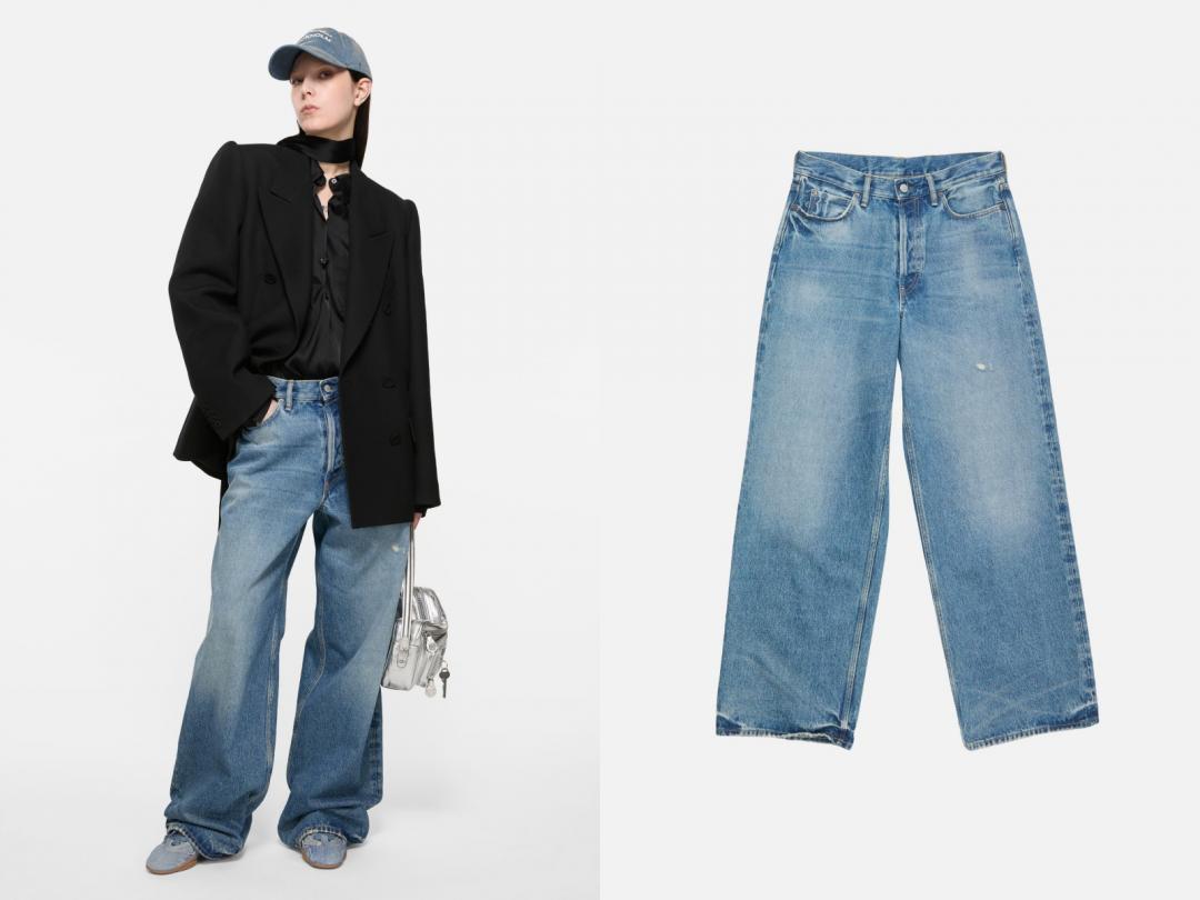 女裝Loose fit丹寧褲1981，售價NT$21,500元。