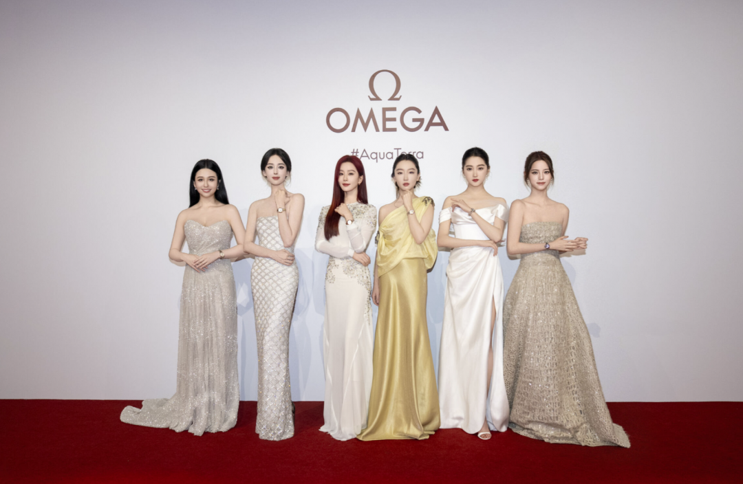 OMEGA舉行新品活動，六大仙女盛裝出席。(OMEGA提供)