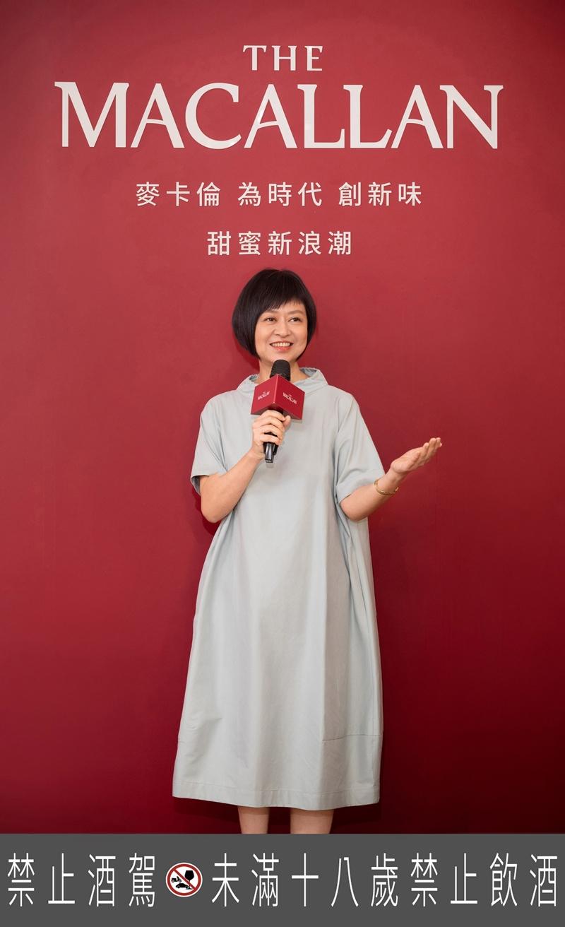 葉怡蘭強調，台灣傳統甜點中鹹甜交融的味覺結構，正是與麥卡倫相契的天然橋樑，實現一場風土與文化的感官和鳴。（麥卡倫提供）