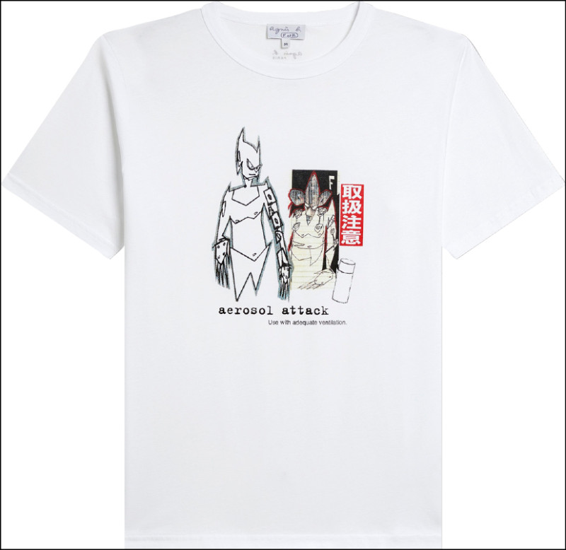 街頭傳奇Futura 2000是1980年代「後塗鴉Post-Graffiti」運動推手，帶領塗鴉藝術從牆面走向畫布。Futura藝術家棉質T恤，4,580元。