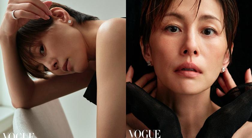 以近乎素顏的模樣登上時尚雜誌，分享對年齡的看法。