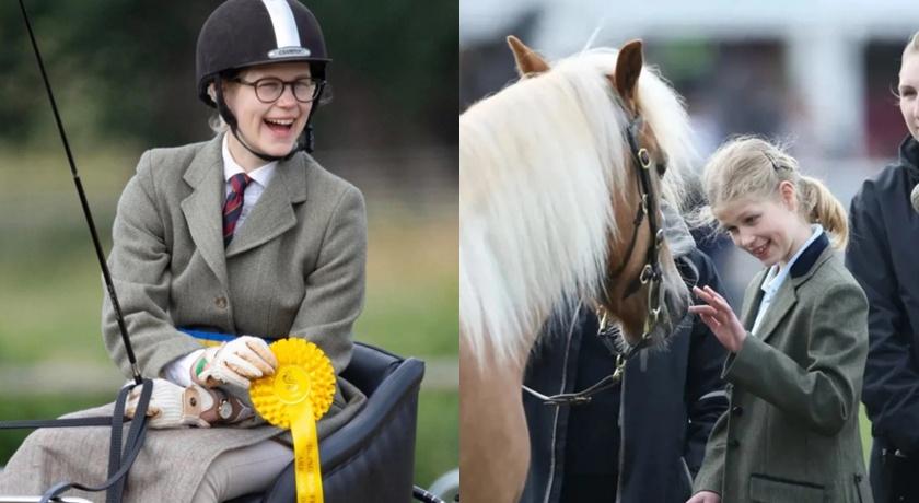 女王的孫女路易絲女爵在駕駛單人馬車中表現出色。