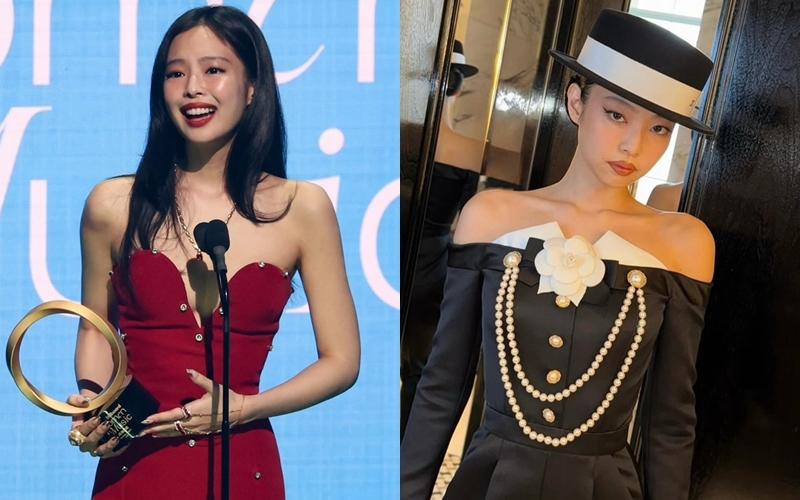 Jennie無論出席公開場合或拍攝時尚雜誌、登台唱跳，迷人又高冷的妝容一直是她的個人特色。（翻攝自instagram）
