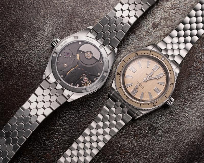 全新Skin Diver CMM.20腕錶，搭載YEMA自主研發的CMM.20微型自動盤機芯。（YEMA提供）