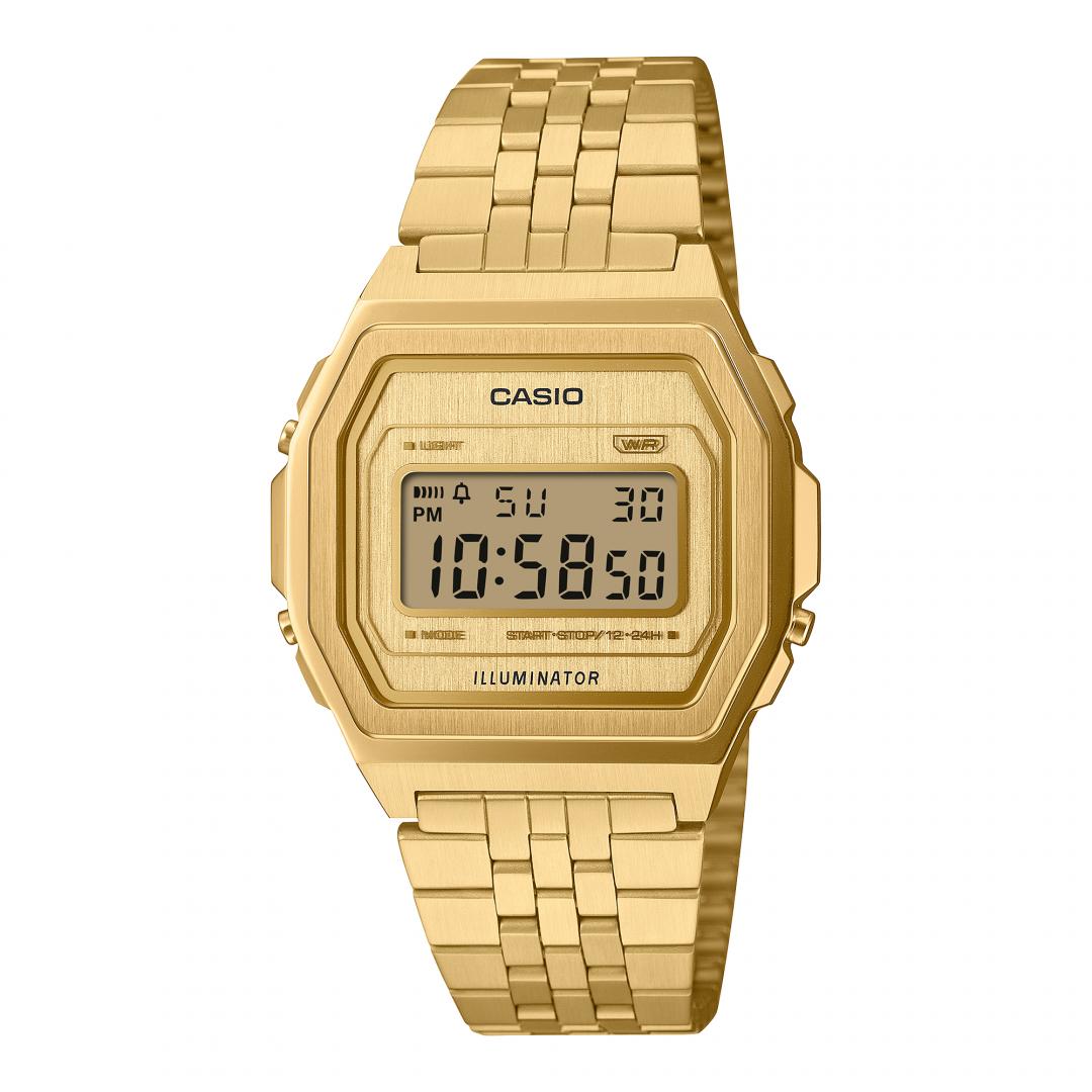 CASIO Vitange系列金色款A1000G-9，4,600元。(CASIO提供，以下同)