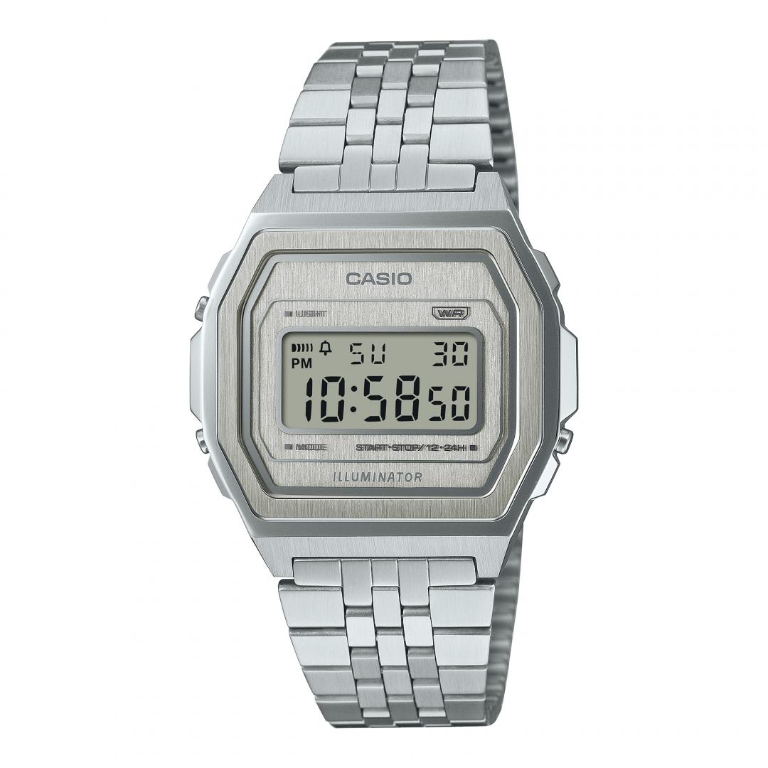 CASIO Vitange系列銀色款A1000A-7，3,400元。