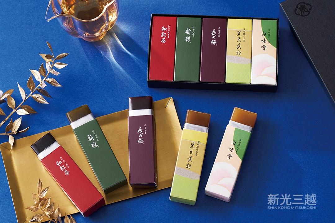 虎屋 小形羊羹5入台灣限定組合，推薦價825元。（首度登台，獨家）