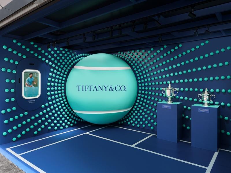 Tiffany第三次與美網合作，在場館打造概念快閃店。（Tiffany & Co.提供）