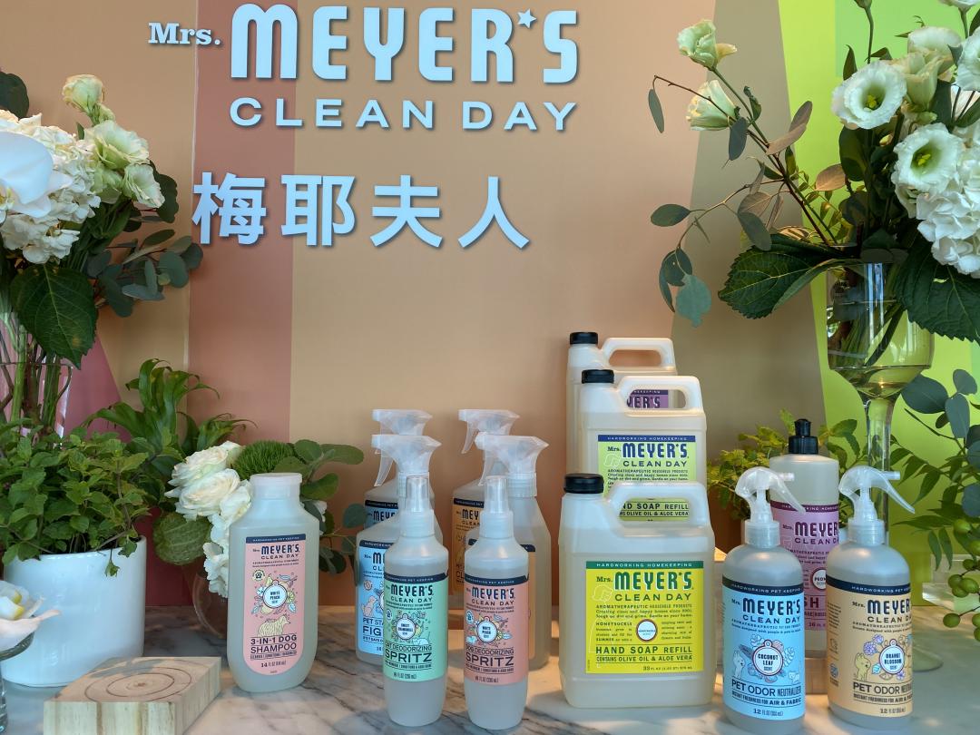美國清潔品牌梅耶夫人以花卉和草本植物為主要成分。（記者林欣若攝）
