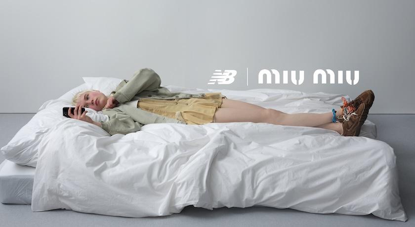 MIU MIU自2022年春夏起，攜手運動品牌New Balance推出聯名鞋履蔚為話題。