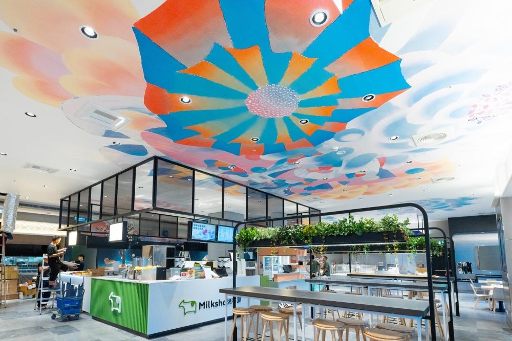 寬敞的用餐休憩空間。（品牌提供）