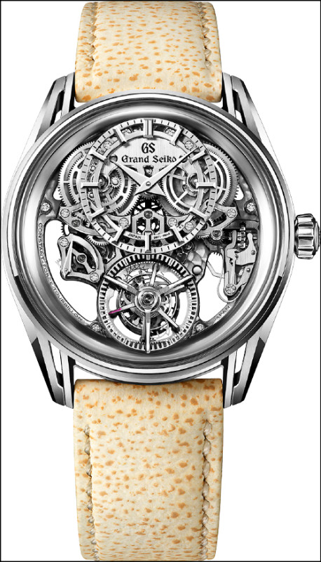 Grand Seiko Kodo恆定動力陀飛輪腕，搭載9ST1機芯，鈦合金與鉑金雙材質錶殼，價格店洽。