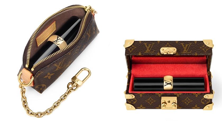 LV脣膏收納包15,800元(左)；LV Trunk脣膏盒101,000元。