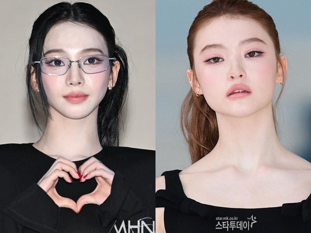 韓流女神（左起）aespa成員Karina、MEOVV成員Ella。