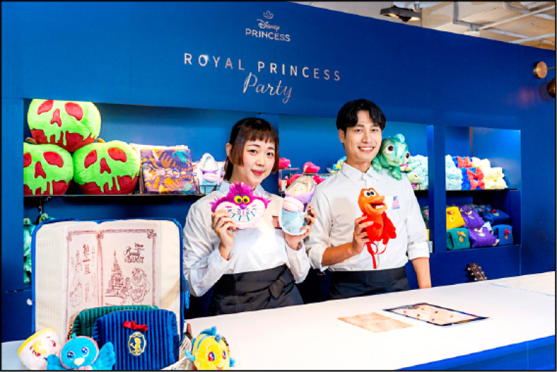 台灣華特迪士尼攜手野獸國在台北新光A11與高雄夢時代，打造迪士尼「皇家公主派對」快閃店。（野獸國提供）
