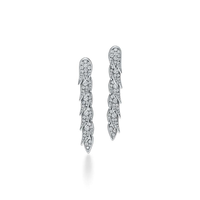 Rosé選戴：Bird on a Rock by Tiffany石上鳥珠寶系列Wings垂墜式耳環，約1,020,000元。（Tiffany & Co.提供）