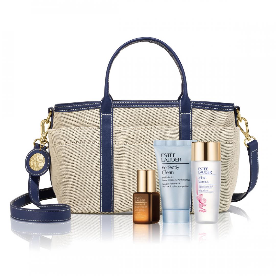 台中大遠百週年慶ESTEE LAUDER首四日滿8,000元加贈年輕修護保養組。