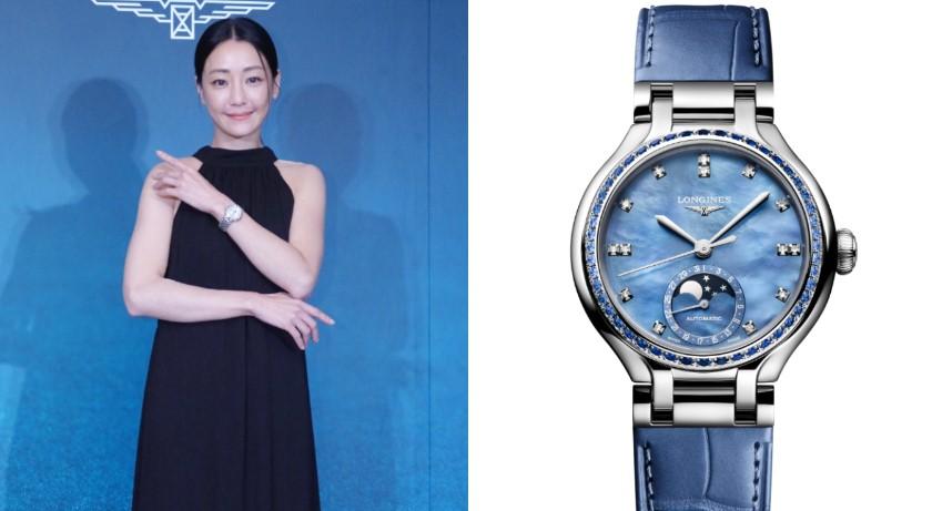 浪琴新月系列重構優雅細節 月相複雜功能搭配日期顯示 放大錶徑見證時間藝術