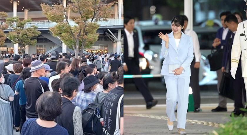 新潟車站聚集了大批民眾，只為一睹她的風採