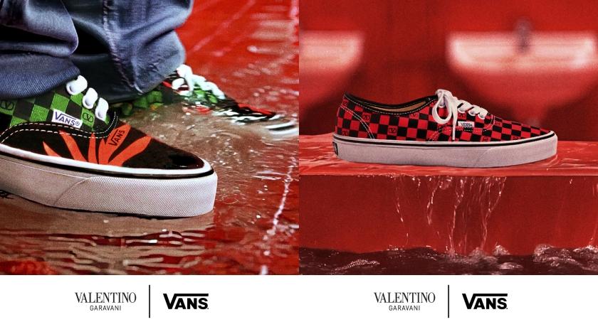 VALENTINOＸVANS系列廣告由AI生成。
