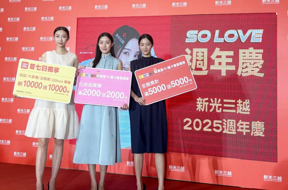 新光三越週慶打出10大全台首發、12大百貨首發，超過400家新櫃／快閃店登場。