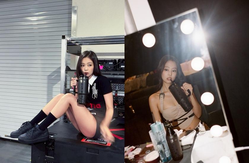 Jennie無論是梳化或私下都拿著這款Stanley水杯。