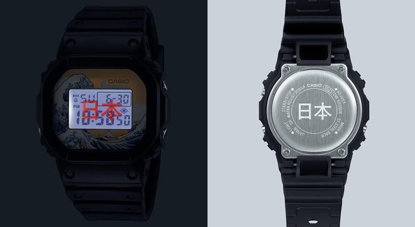 按下LED燈光按鈕會閃爍「日本」二字、背蓋刻印「日本」二字。