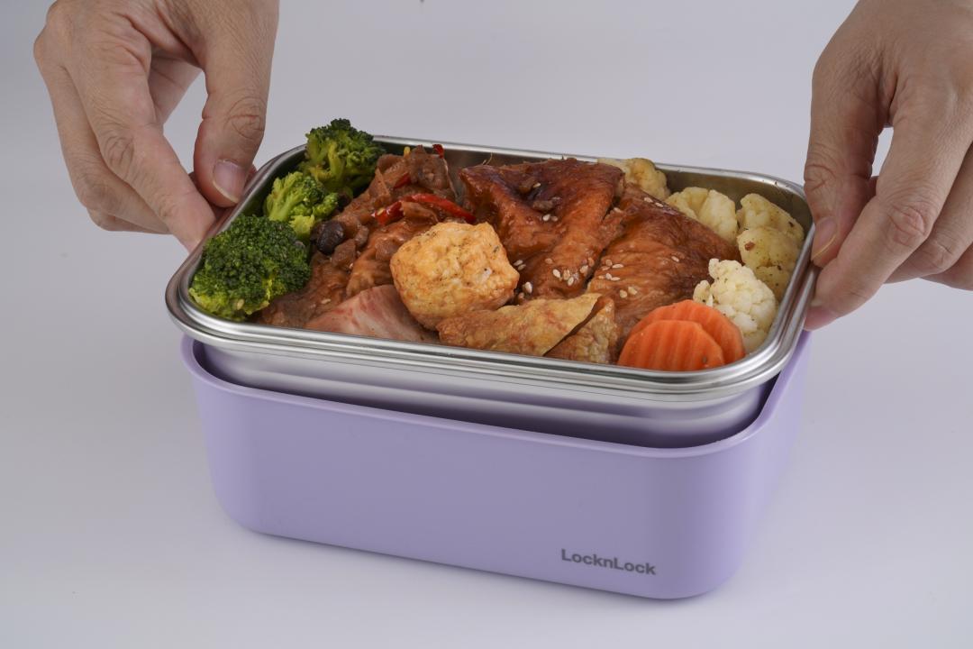 可微波玩美Match不鏽鋼隔熱便當盒，可直接微波，外層不燙手，465元起，